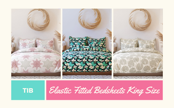 Elastic fitted king size bedsheets