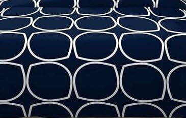 TIB Glace Cotton King Size Bedsheet with 2 Pillow Covers,Bedsheet for Double Bed,90X100 Inches| 140 GSM, Blue Circle Pack of 3,130 TC
