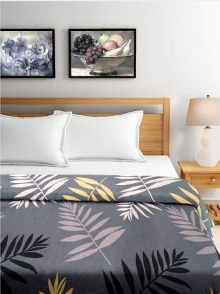 TIB Glace Cotton King Size Bedsheet with 2 Pillow Covers,Bedsheet for Double Bed,90X100 Inches| 140 GSM, Blue Circle Pack of 3,130 TC
