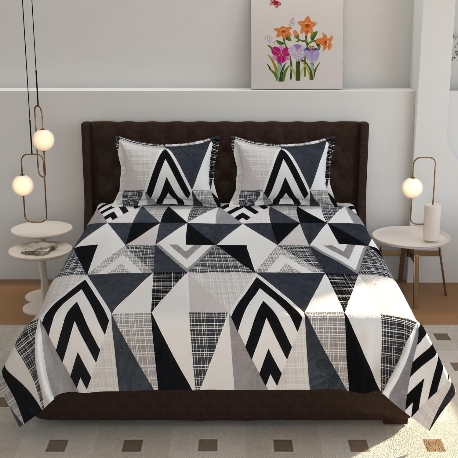 Warm Double Bedsheet with 2 Pillow Covers