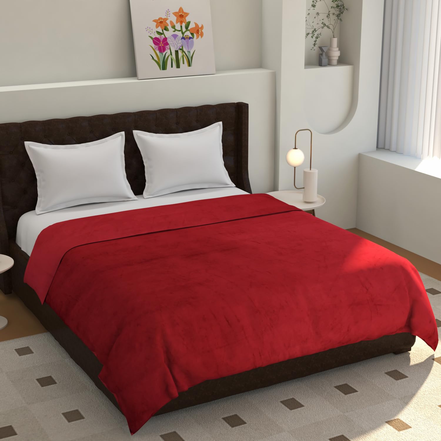 Warm Reversible Blanket Cover Double Bed with Zipper