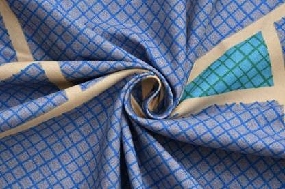 TIB The Intellect Bazaar Cotton Feel Glace Cotton Elastic Fitted King Size Double Bedsheet with 2 Pillow Covers (72” x 78” or 182x152 cm) Blue
