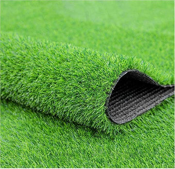TIB Artificial Grass Mat for Balcony Green Lawn Floor Carpet for Outdoor and Indoor Living Room and Garden Decorations 35-MM