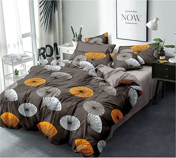 TIB The Intellect Bazaar Glace Cotton AC Comforter Set Single Size Single Bed with 1 Flat bedsheet-60x90 inch and ONE Pillow Covers (Pack of 3) Flower Multi