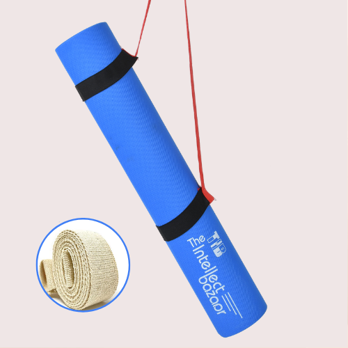 TIB Yoga Mat 4mm Anti-Skid EVA Yoga Mats for Women Yoga Mat with Strap | Anti Slip Yoga Mat for Men Exercise Mat | Yoga Mate Gym Mats for Workout At Home Yogaa Mats